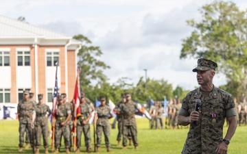 Marine Wing Headquarters Squadron 2 change of command ceremony