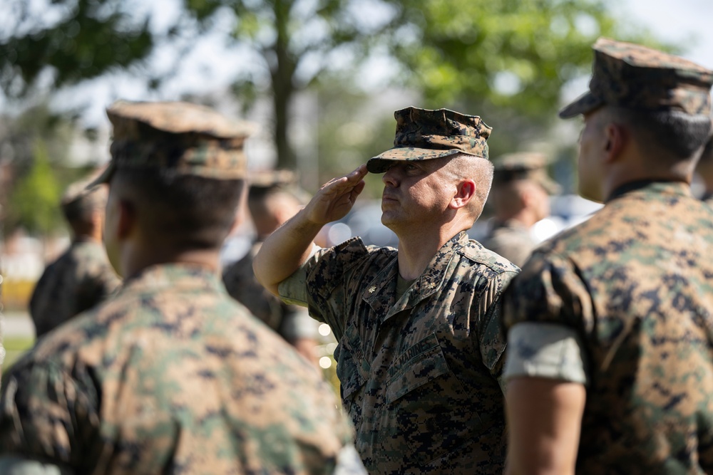 Marine Wing Headquarters Squadron 2 change of command ceremony
