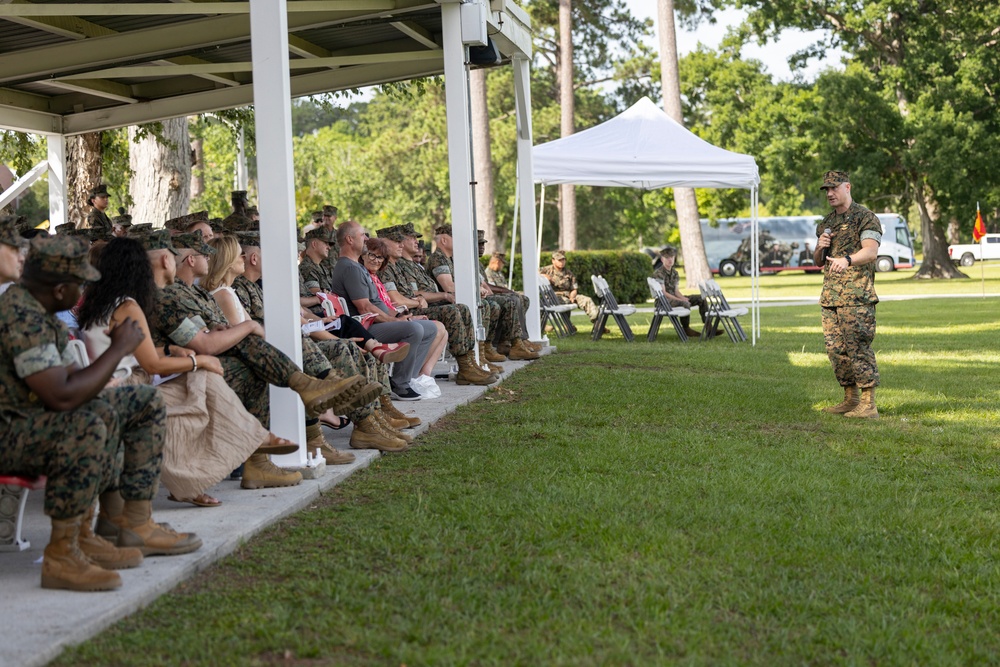 Marine Wing Headquarters Squadron 2 change of command ceremony