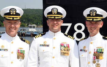 USS Indiana (SSN 789) changes command