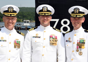 USS Indiana (SSN 789) changes command