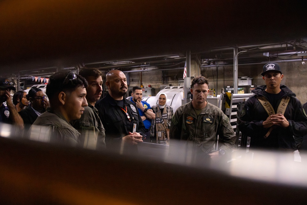 EOD and San Diego MAST conduct a simulated bomb extract at the San Diego International Airport