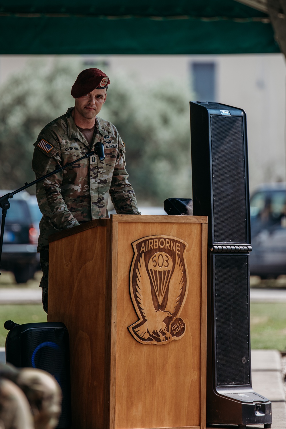 Legion Company, 1st Battalion, 503rd Infantry Regiment Change of Command Ceremony