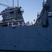 MANNING THE RAILS ABOARD USS HARPERS FERRY