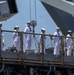 MANNING THE RAILS ABOARD USS HARPERS FERRY