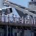 MANNING THE RAILS ABOARD USS HARPERS FERRY