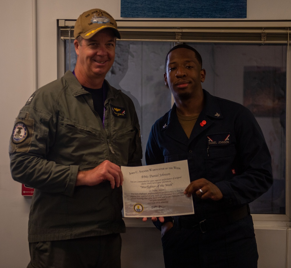 USS John C. Stennis Warfighter of the Week