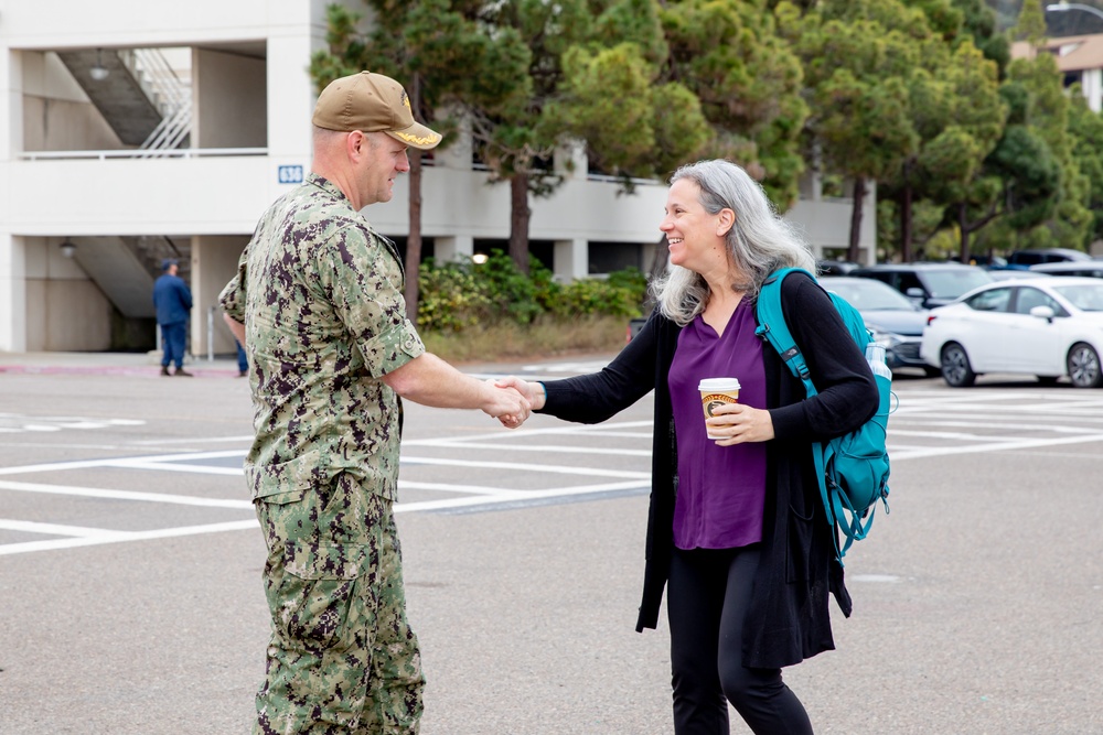 Madeline Mortelmans Visits Naval Base Point Loma