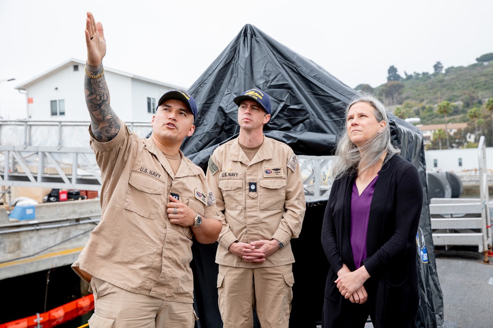 Madeline Mortelmans Visits Naval Base Point Loma