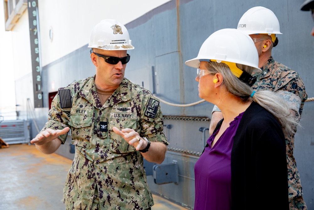 Madeline Mortelmans Visits Naval Base Point Loma