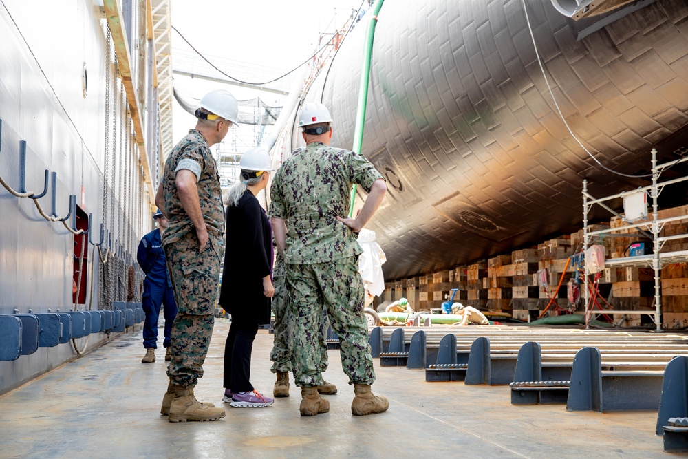 Madeline Mortelmans Visits Naval Base Point Loma