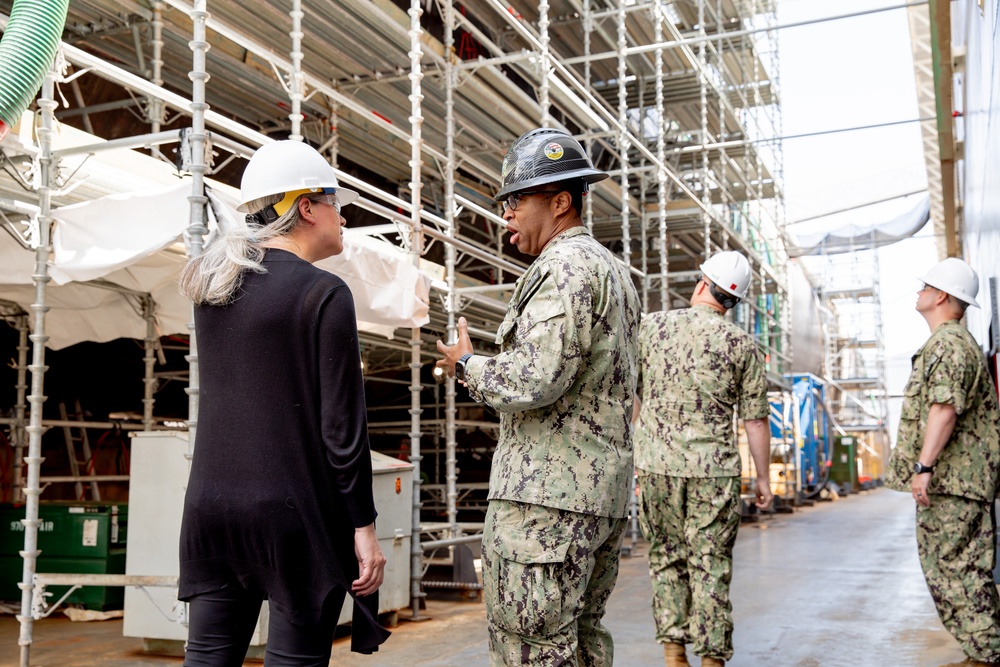 Madeline Mortelmans Visits Naval Base Point Loma