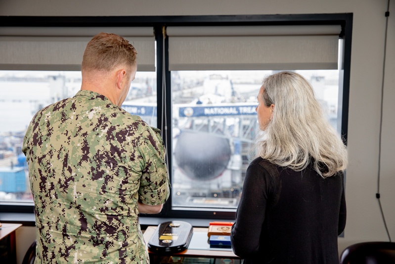Madeline Mortelmans Visits Naval Base Point Loma