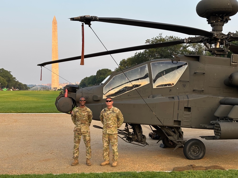 Flying Into History: The NC National Guard Apache Team at the Army’s 250th Birthday Celebration