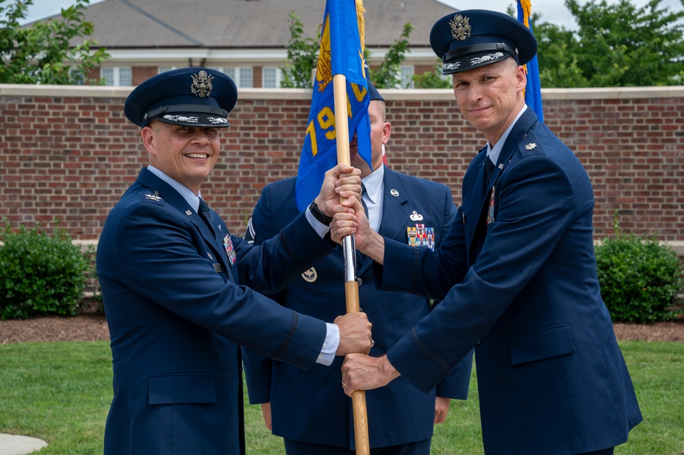 794th CS honors outgoing commander, welcomes new leadership