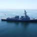 MANNING THE RAILS ABOARD USS CARL M LEVIN
