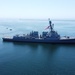 MANNING THE RAILS ABOARD USS CARL M LEVIN
