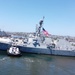 MANNING THE RAILS ABOARD USS CARL M LEVIN