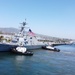 MANNING THE RAILS ABOARD USS CARL M LEVIN