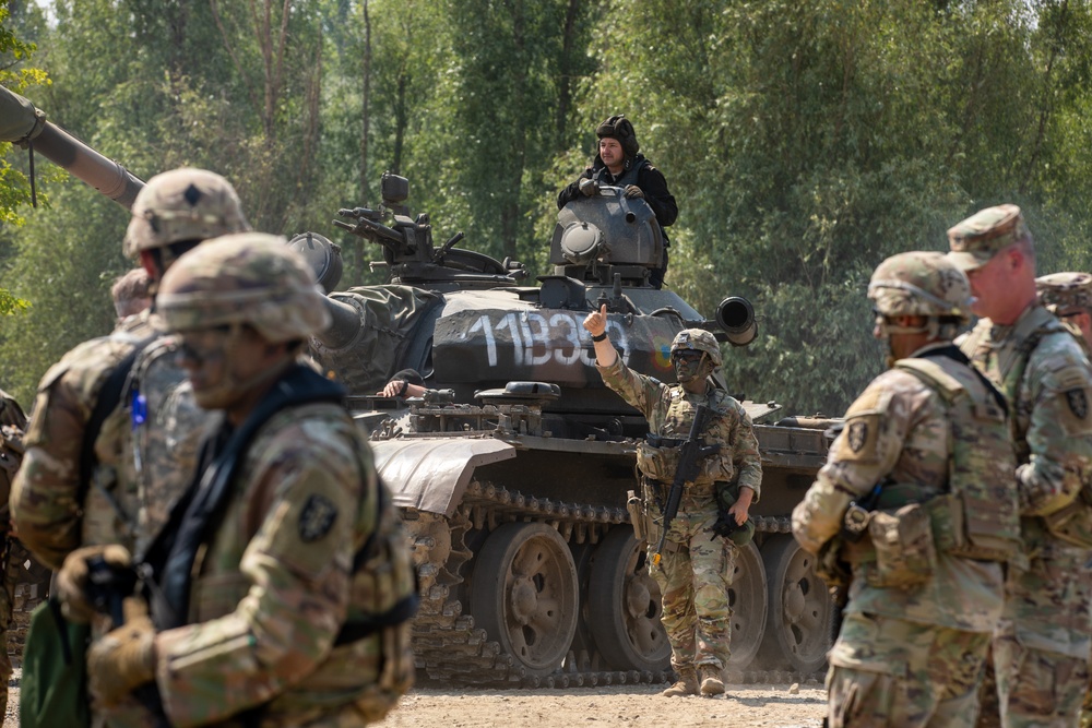 7th Engineer Brigade Conduct Wet Gap Crossing In Romania