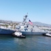 MANNING THE RAILS ABOARD USS CARL M LEVIN