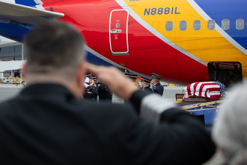 Southwest Airlines transported the remains of Staff Sergeant Loring Lord