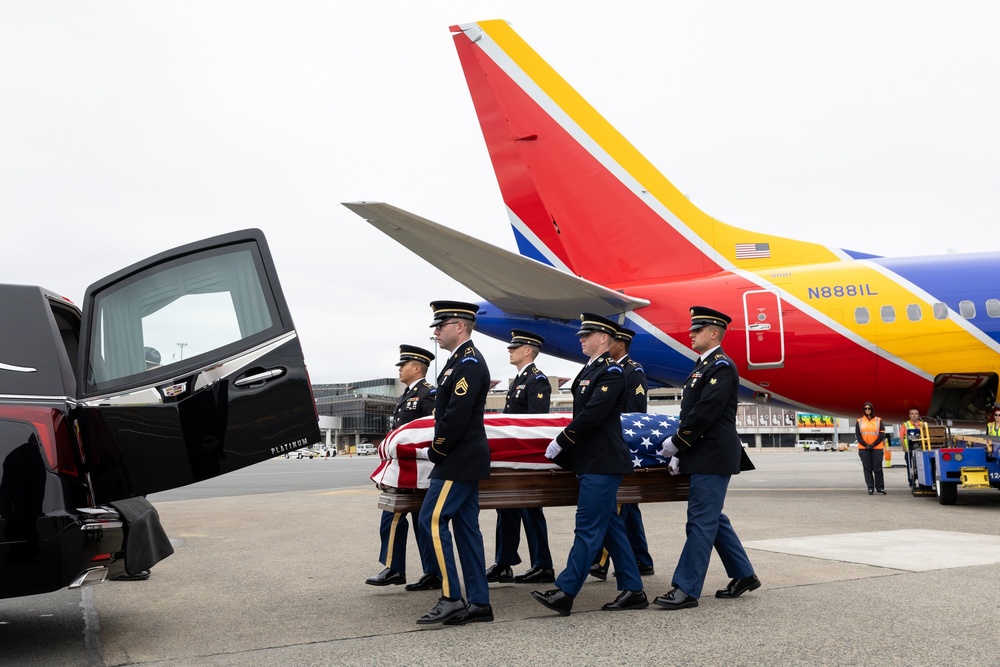 Southwest Airlines transported the remains of Staff Sergeant Loring Lord