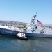MANNING THE RAILS ABOARD USS CARL M LEVIN