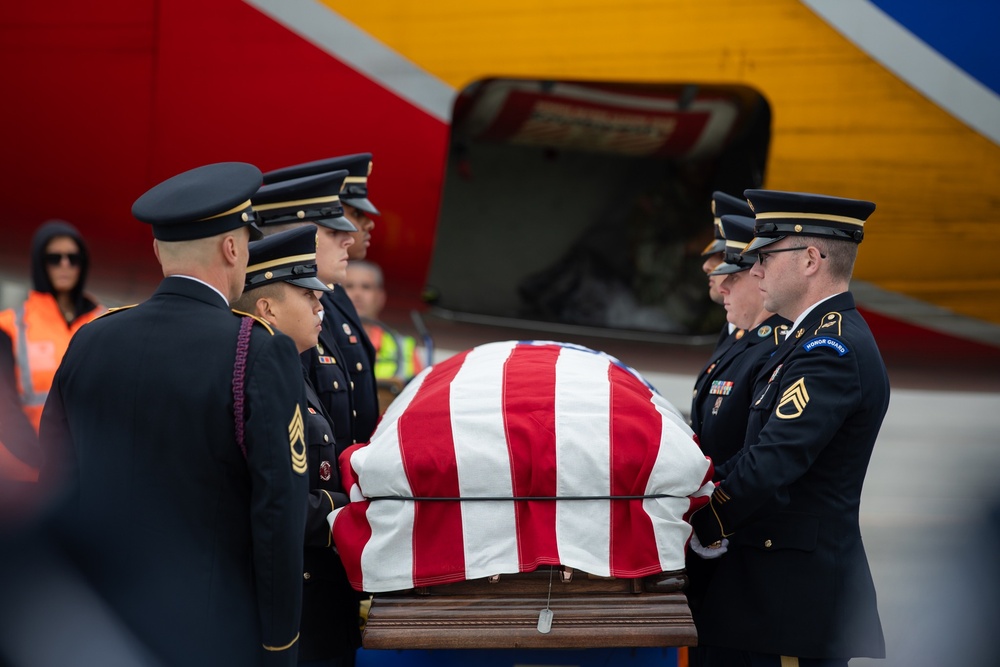 Southwest Airlines transported the remains of Staff Sergeant Loring Lord