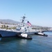 MANNING THE RAILS ABOARD USS CARL M LEVIN