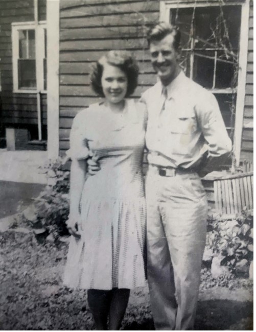 Staff Sgt. Loring E. Lord appears with his fiancée