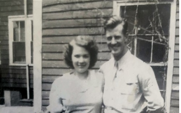 Staff Sgt. Loring E. Lord appears with his fiancée