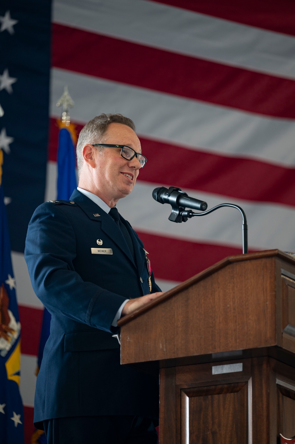 Schwartz takes command of the 436th OG