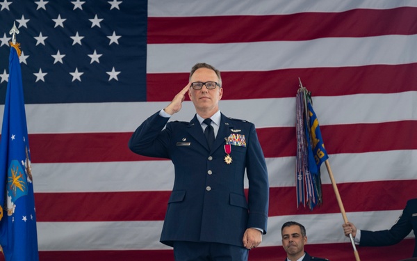 Schwartz takes command of the 436th OG