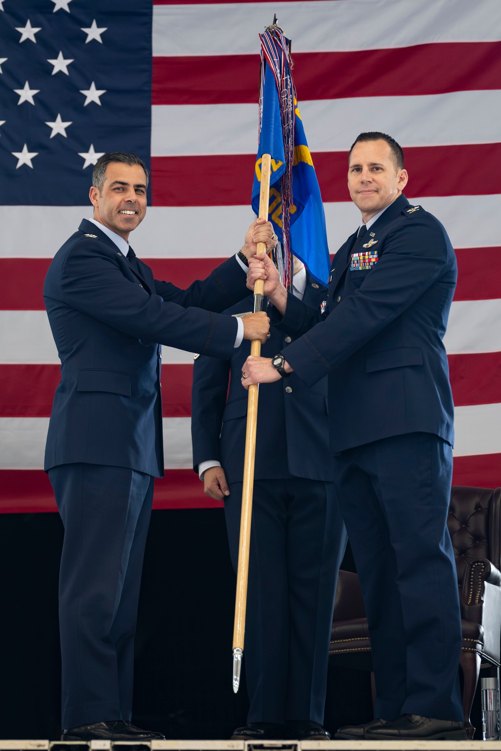 Schwartz takes command of the 436th OG