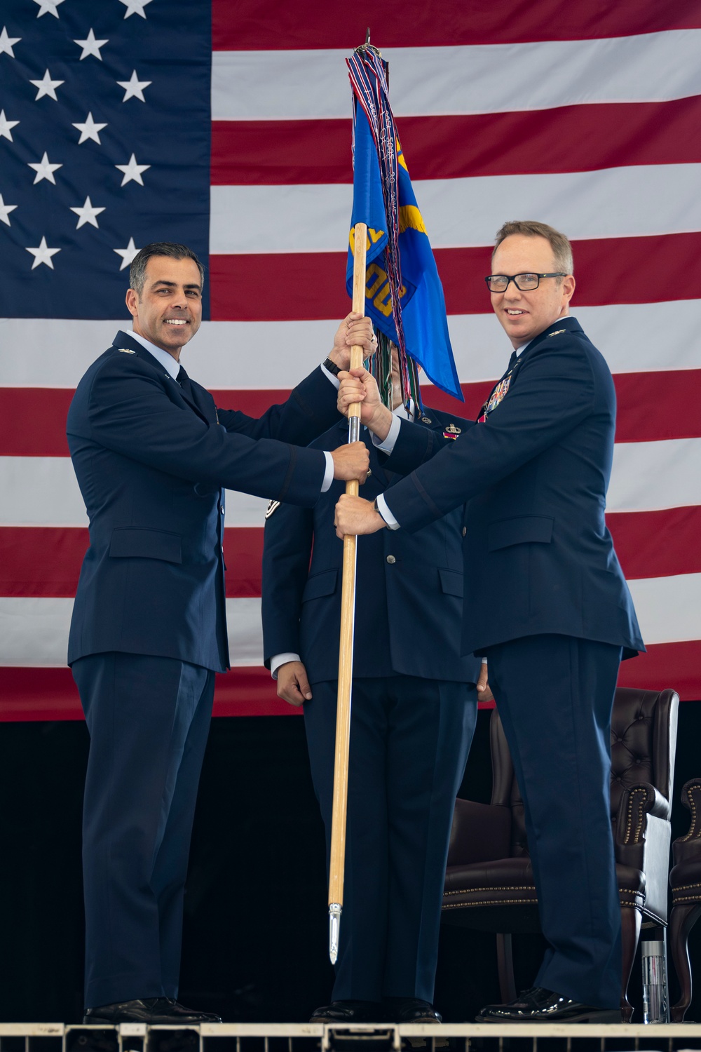 Schwartz takes command of the 436th OG