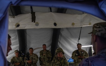 MG Beth Salisbury visits Soldiers during Global Medic