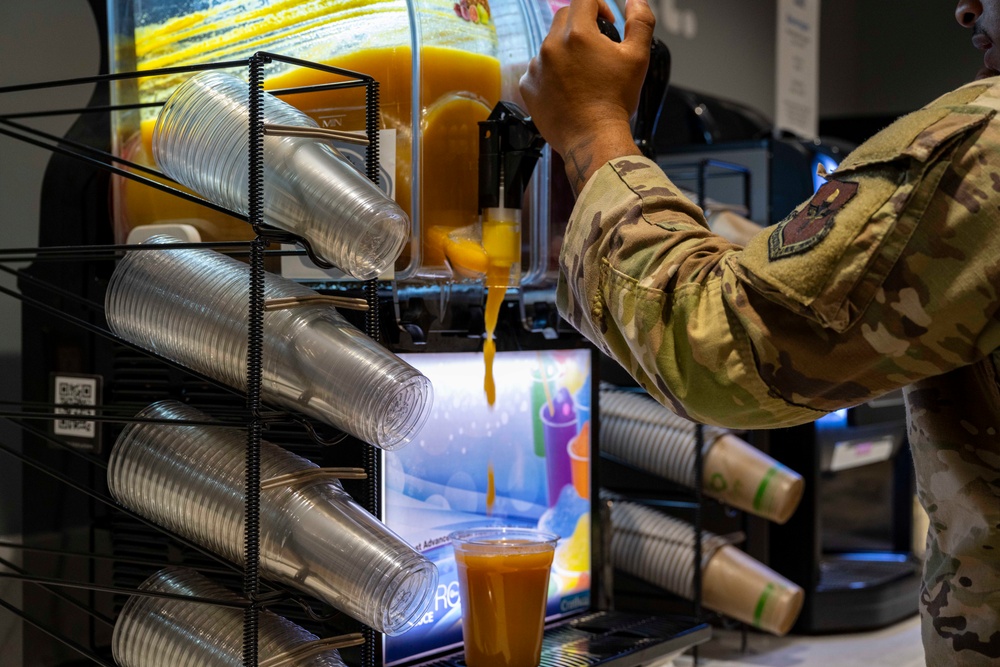 49th FSS hosts reopening for Shifting Sands Dining Facility