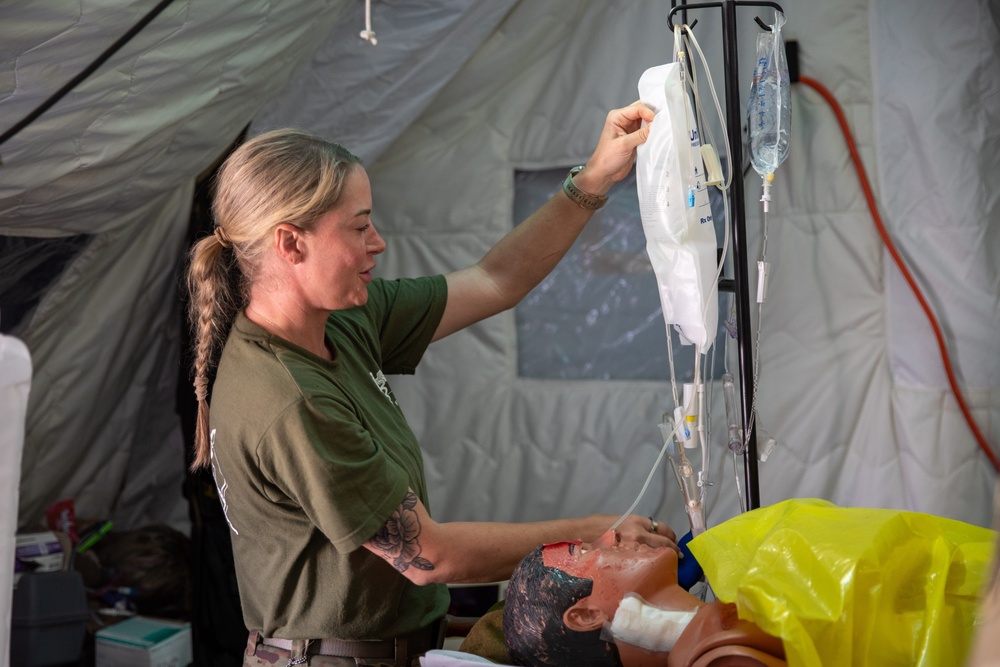 Various medical units hone emergency medicine skills in simulated scenarios