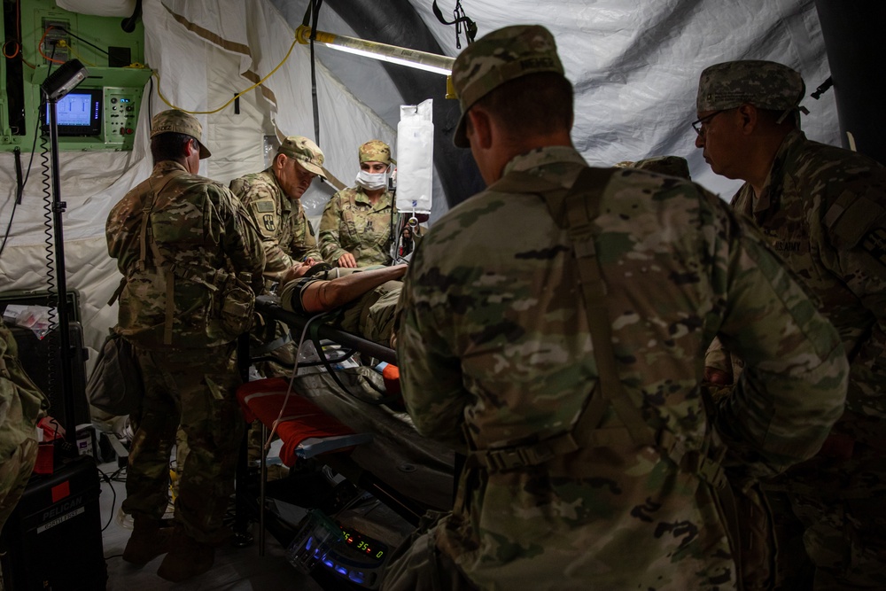 Various medical units hone emergency medicine skills in simulated scenarios