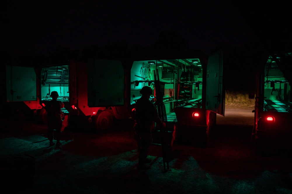 Various medical units hone emergency medicine skills in simulated scenarios