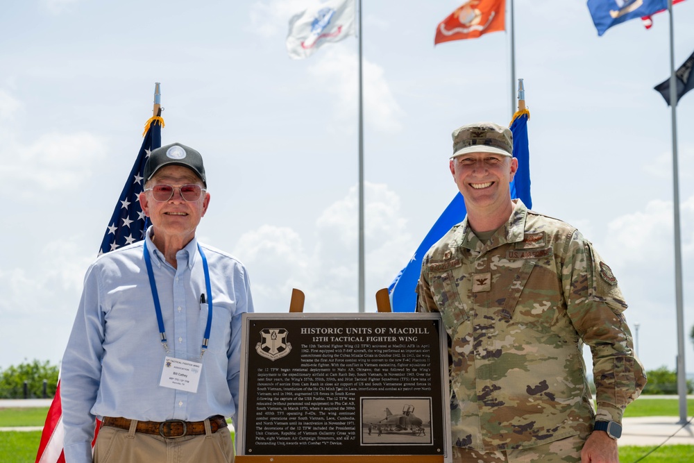 12th TFW Association unveils historical plaque at MacDill