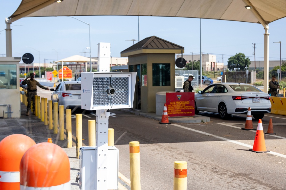 MCAS Miramar PMO conducts credential checks using an IDEMIA biometric system