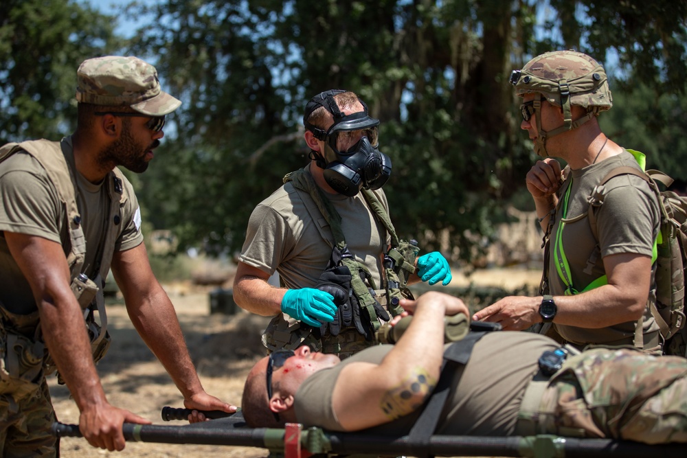 801st Field Hospital responds to notional mass casualty scenario
