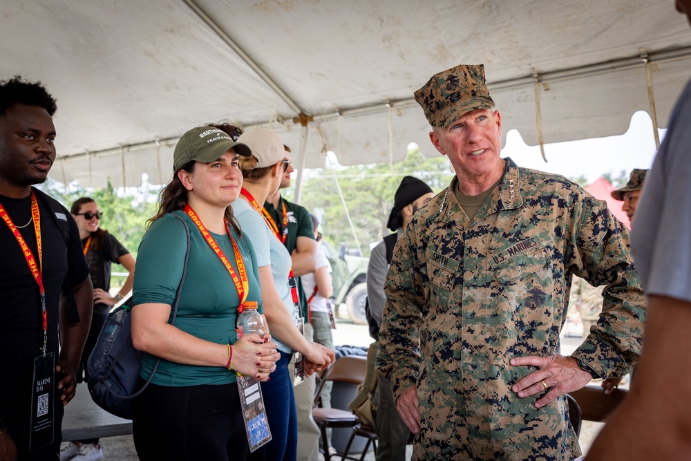The Commandant, Gen. Eric Smith attends Marine Day at Quantico