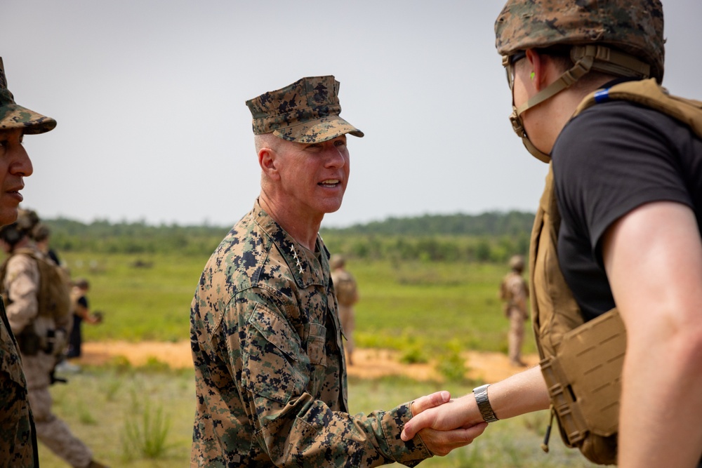 The Commandant, Gen. Eric Smith attends Marine Day at Quantico