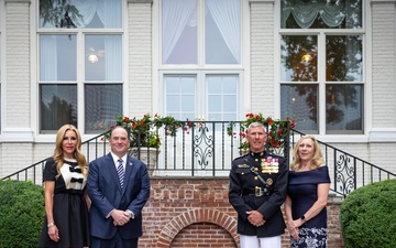 The Commandant, Gen. Eric Smith hosts Secretary of the Navy, Hon. John Phelan for an Evening Parade at MBW