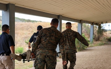 PMO Simulated Patrol Vehicle Shooting Drills and TCCC Training