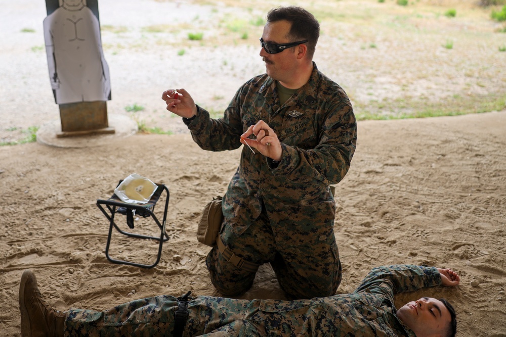 PMO Simulated Patrol Vehicle Shooting Drills and TCCC Training