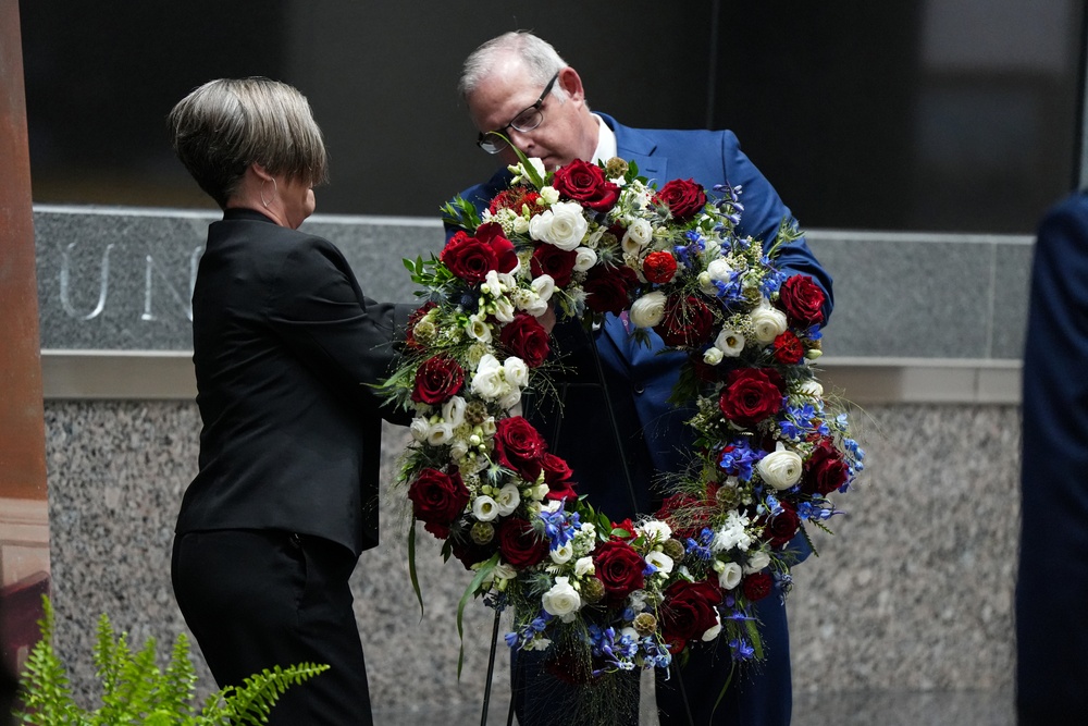George H.W. Bush's 101st Birthday Wreath Laying Ceremony